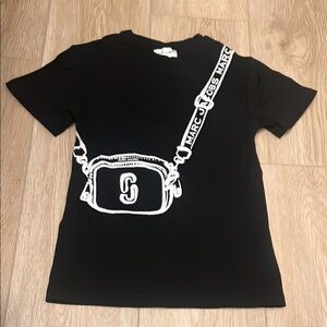 Toddlers Marc Jacobs Black Short Sleeve Graphic T-Shirt Dress